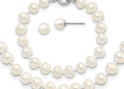 Sterling Silver Earrings Style QG5616SET - Classique Jewelry Inc.