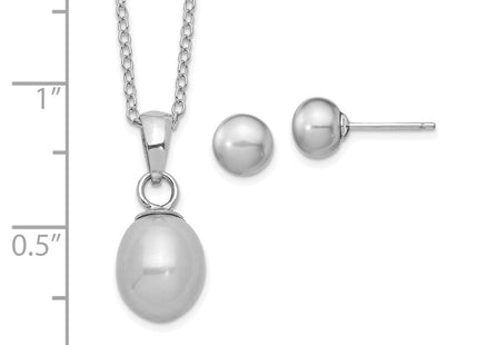Sterling Silver Earrings Style QG5658SET - Classique Jewelry Inc.