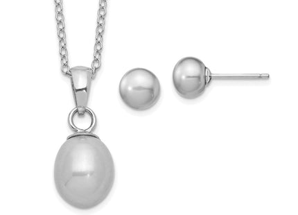 Sterling Silver Earrings Style QG5658SET - Classique Jewelry Inc.