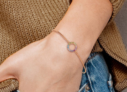 Sterling Silver Bracelets Style QG5665RP - Classique Jewelry Inc.