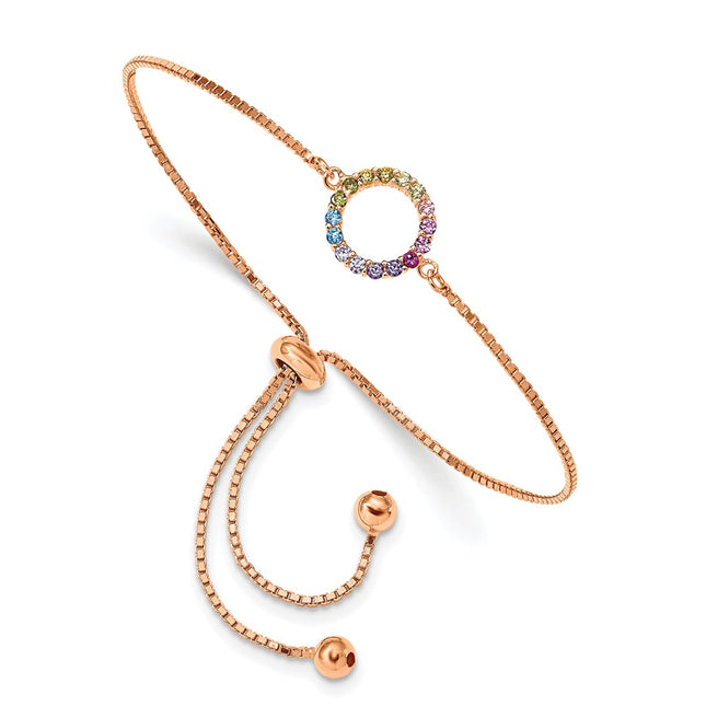 Sterling Silver Bracelets Style QG5665RP - Classique Jewelry Inc.