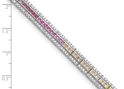 Sterling Silver Bracelets Style QG5667 - Classique Jewelry Inc.