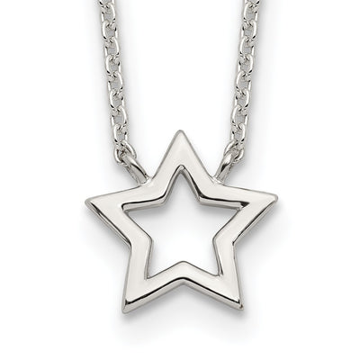 Sterling silver star necklace