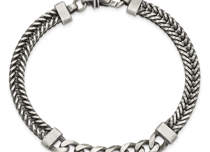 Sterling Silver Chain Bracelets Style QG5740 - Classique Jewelry Inc.