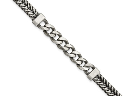 Sterling Silver Chain Bracelets Style QG5740 - Classique Jewelry Inc.