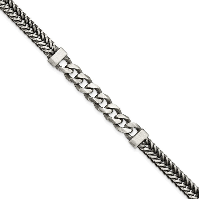 Sterling Silver Chain Bracelets Style QG5740 - Classique Jewelry Inc.