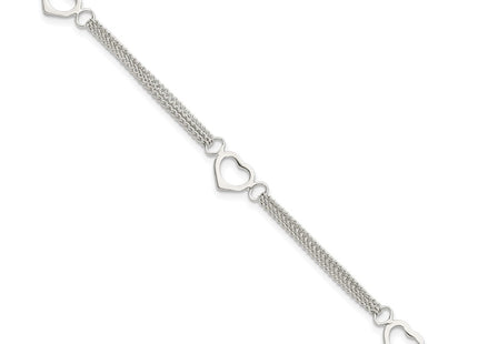 Sterling Silver Bracelets Style QG5781 - Classique Jewelry Inc.
