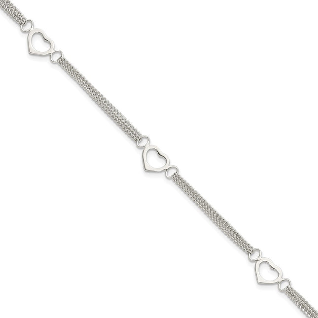 Sterling Silver Bracelets Style QG5781 - Classique Jewelry Inc.