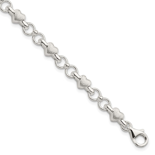Sterling Silver Chain Bracelets Style QG5786 - Classique Jewelry Inc.