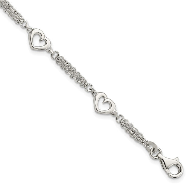 Sterling Silver Bracelets Style QG5787 - Classique Jewelry Inc.
