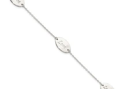 Sterling Silver Bracelets Style QG5792 - Classique Jewelry Inc.