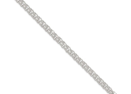 Sterling Silver Polished Triple Rolo Charm Bracelet (Style QG5831-7)