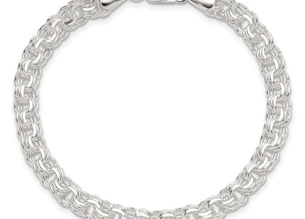 Sterling Silver Polished Triple Rolo Charm Bracelet (Style QG5831-7)