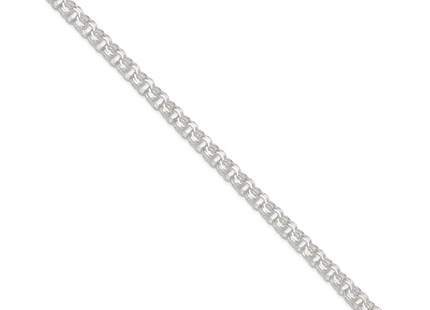 Sterling Silver Polished Triple Rolo Charm Bracelet, 7 x 7.25mm