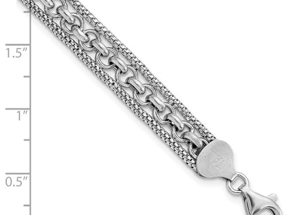 Sterling Silver Bracelets Style QG5875 - Classique Jewelry Inc.