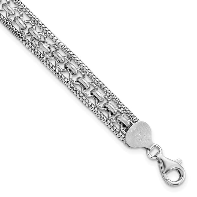 Sterling Silver Bracelets Style QG5875 - Classique Jewelry Inc.