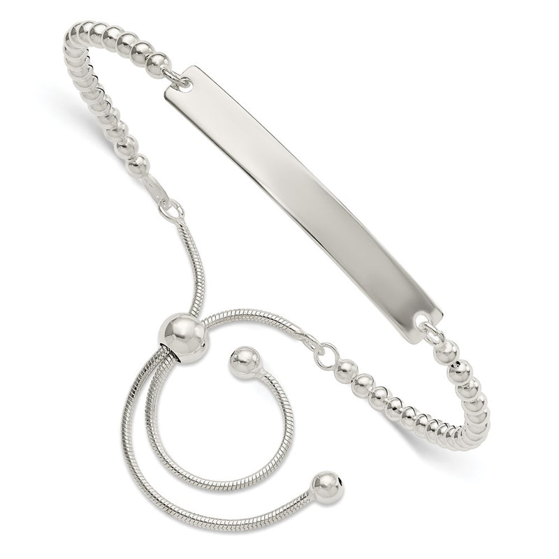 Sterling silver ID bracelet