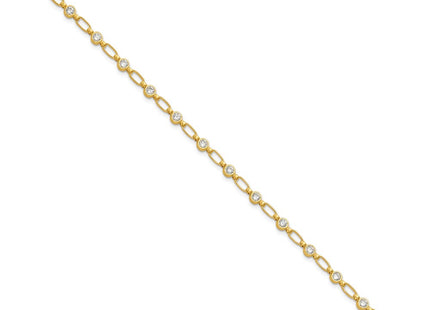 Sterling Silver Bracelets Style QG5900GP - Classique Jewelry Inc.