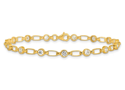 Sterling Silver Bracelets Style QG5900GP - Classique Jewelry Inc.