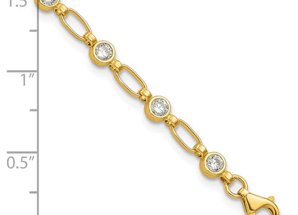 Sterling Silver Bracelets Style QG5900GP - Classique Jewelry Inc.