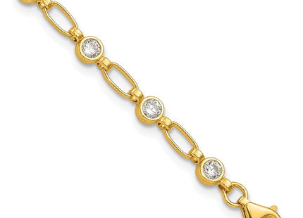 Sterling Silver Bracelets Style QG5900GP - Classique Jewelry Inc.