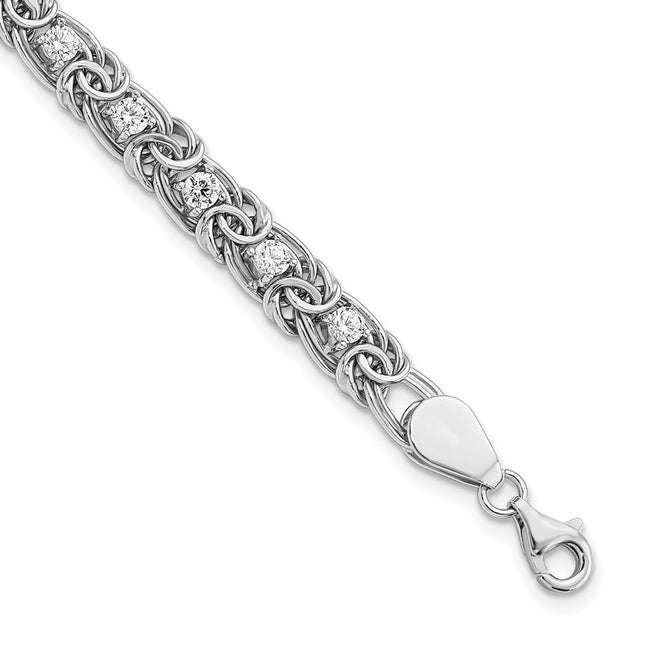 Sterling Silver Bracelets Style QG5905 - Classique Jewelry Inc.
