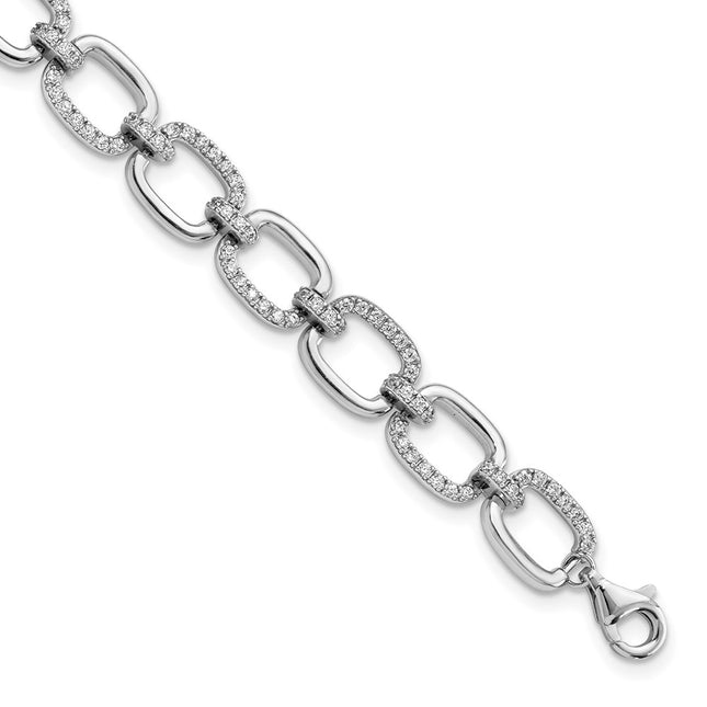 Sterling Silver Bracelets Style QG5911 - Classique Jewelry Inc.