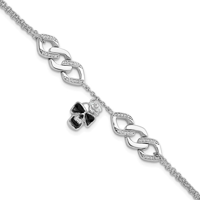 Sterling Silver Bracelets Style QG5913 - Classique Jewelry Inc.