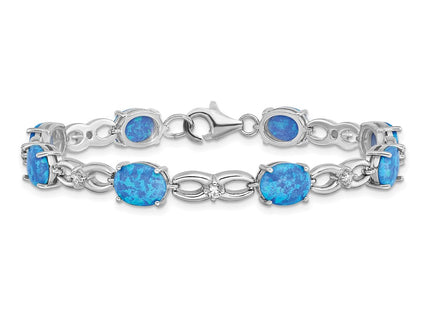 Sterling Silver Bracelets Style QG5922 - Classique Jewelry Inc.