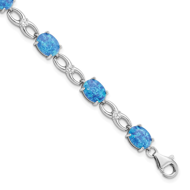 Sterling Silver Bracelets Style QG5922 - Classique Jewelry Inc.