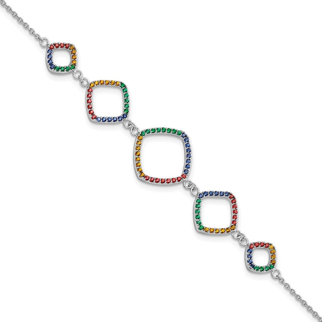 Sterling Silver Bracelets Style QG5931 - Classique Jewelry Inc.