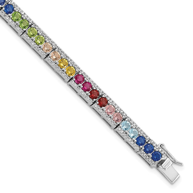 Sterling Silver Bracelets Style QG5932 - Classique Jewelry Inc.