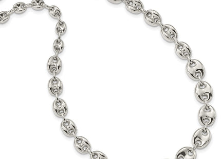 Sterling Silver Polished Fancy Link 18in Necklace (Style QG5971-18)