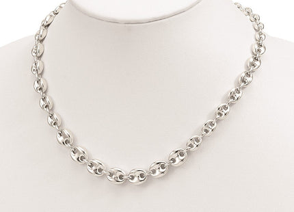 Sterling Silver Polished Fancy Link 18in Necklace (Style QG5971-18)
