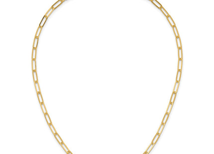 Sterling Silver Gold-plated Polished Bar Necklace w/ 2in ext. Necklace (Style QG5983-17)