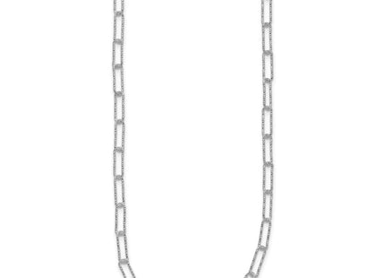 Sterling Silver D/C Fancy Open Link w/1.5 in ext. Bracelet
