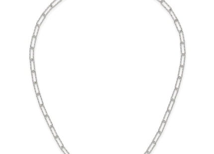 Sterling Silver D/C Fancy Open Link w/1.5 in ext. Bracelet