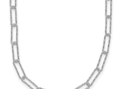 Sterling Silver D/C Fancy Open Link w/1.5 in ext. Bracelet