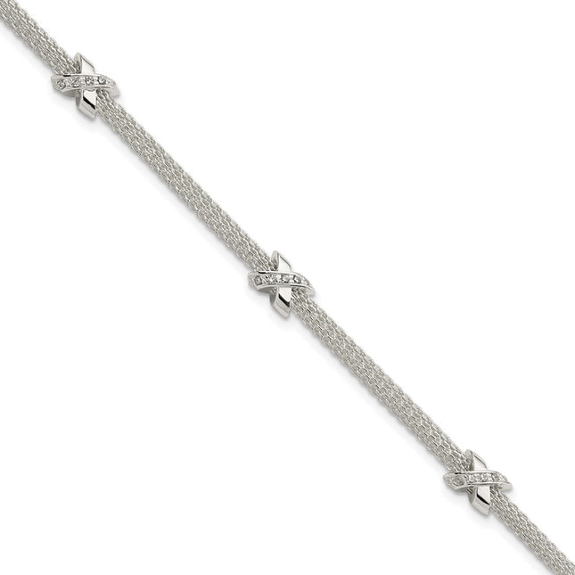 Sterling Silver Bracelets Style QG5996 - Classique Jewelry Inc.