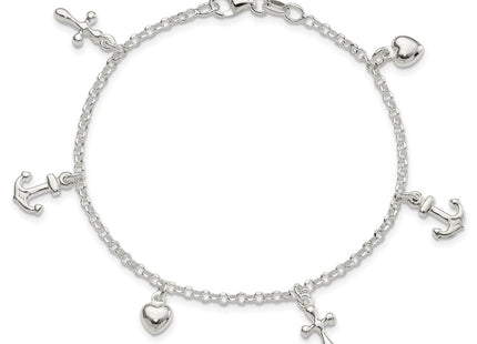 Sterling Silver Bracelets Style QG6048 - Classique Jewelry Inc.