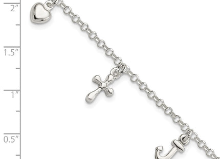 Sterling Silver Bracelets Style QG6048 - Classique Jewelry Inc.