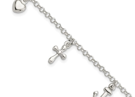 Sterling Silver Bracelets Style QG6048 - Classique Jewelry Inc.