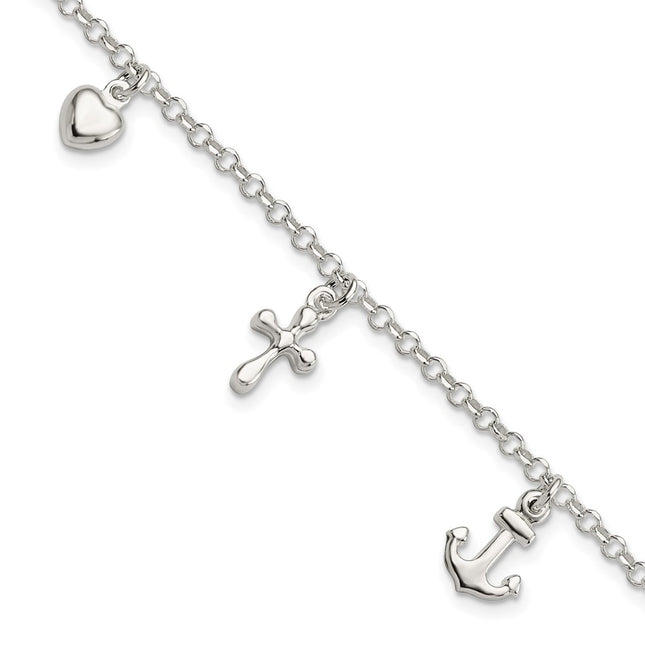 Sterling Silver Bracelets Style QG6048 - Classique Jewelry Inc.