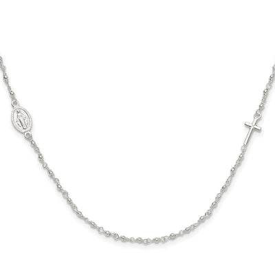 Sterling silver cross necklace