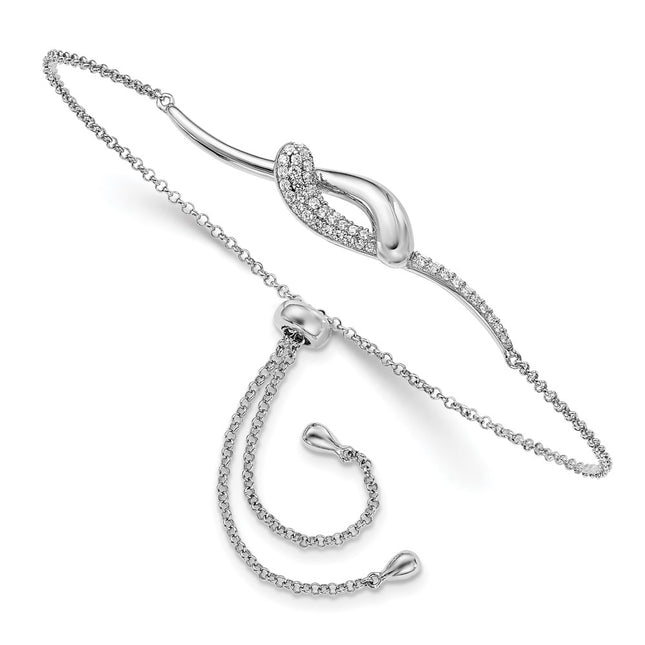 Sterling Silver Bracelets Style QG6199 - Classique Jewelry Inc.