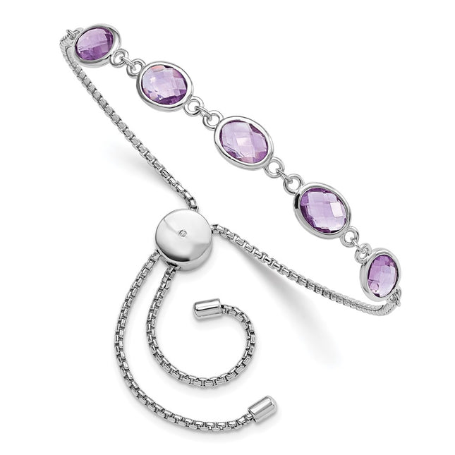 Sterling Silver Bracelets Style QG6222AM - Classique Jewelry Inc.
