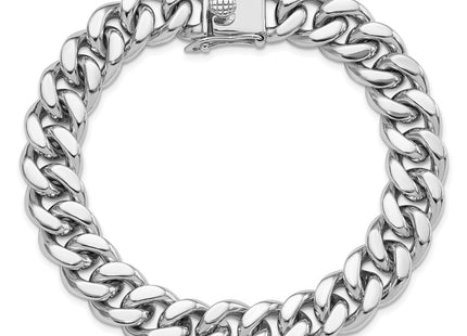 Sterling silver curb link bracelet, further view