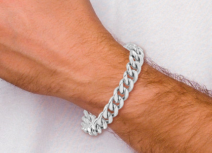 Sterling silver curb link bracelet