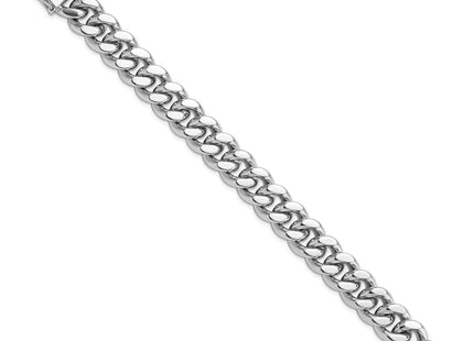 Sterling silver curb link bracelet, alternate view