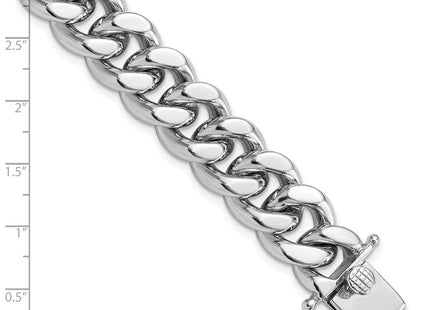 Sterling silver curb link bracelet, further view